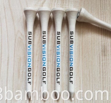 Bamboo golf tees with custom logo 